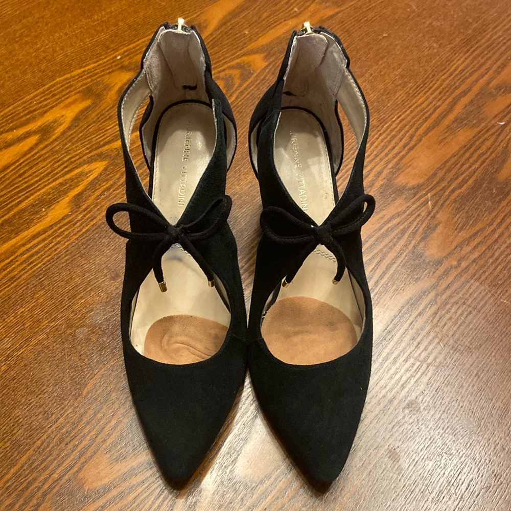 Adrienne Vittadini Nigel Heel Black Suede